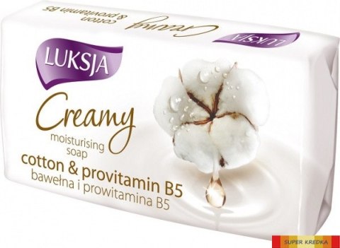 LUKSJA Mydło kostka 90g CREAMY COTTON&PROVITAMINY 48735 Luksja