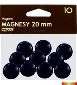 Magnes 20mm GRAND, czarny, 10 szt 130-1687 Grand