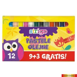 Pastele olejne 12 kolorów STRIGO SSC027 Strigo