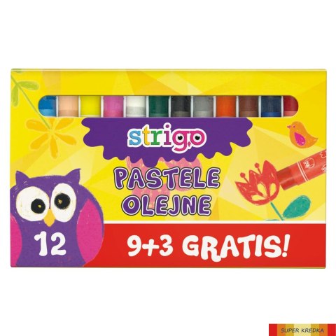 Pastele olejne 12 kolorów STRIGO SSC027 Strigo