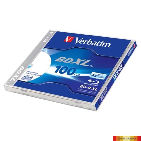 Płyta BD-R XL VERBATIM Blu-ray 100GB nadruk Jewel Case speed 4x 43789 Verbatim