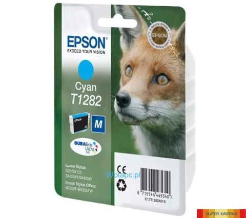 Tusz EPSON T1282 (C13T12824010) niebieski 175 S22/SX125/SX425W/BX305F Epson