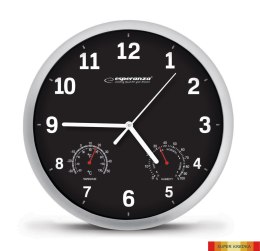 Zegar ścienny LYON czarny EHC016K ESPERANZA Esperanza