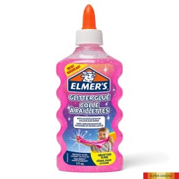 Elmers klej brokatowy, różowy, zmywalny i przyjazny dzieciom, 177ml, 2077249 Elmers