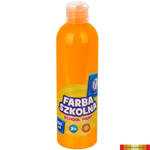 Farba szkolna Astra 250 ml - fluorescencyjna pomarańczowa, 301217030 Astra