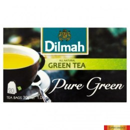 Herbata DILMAH PURE GREEN TEA ekspresowa (20 torebek) 1,5g zielona Dilmah