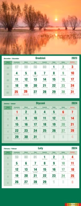 Kalendarz trójdzielny 2024 Rozlewisko Michalczyk i Prokop T-105T-04 Michalczyk i Prokop