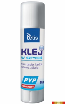 Klej w sztyfcie PVP 8g BG100-E TETIS Tetis