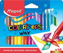 Kredki COLORPEPS świecowe 18 kolorów 861012 MAPED Maped