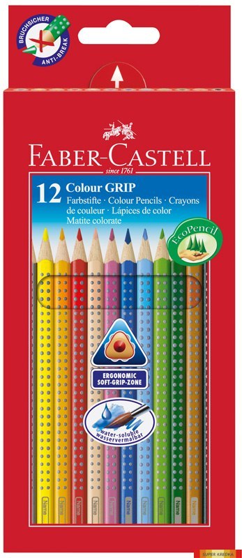 Kredki GRIP 2001 12szt.op.kart FC 112412 FABER CASTEL Faber-Castell