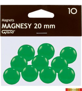 Magnes 20mm GRAND zielone 10 szt 130-1692 Grand