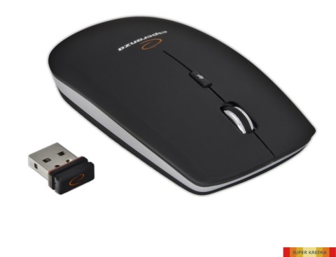 Mysz bezprzewodowa 2.4GHZ optyczna USB SATURN czarna EM120K ESPERANZA Esperanza