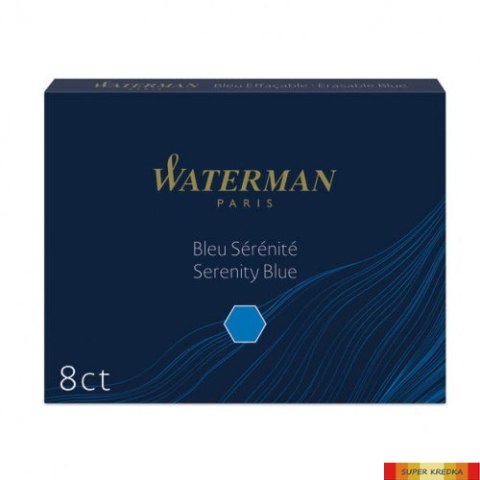 Naboje standard WATERMAN (8szt.) niebieski floryda, S0110860 Waterman