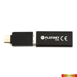 Pendrive USB 2.0 X-Depo 32GB + Type-C Adapter czarny Platinet PMFEC32B Platinet