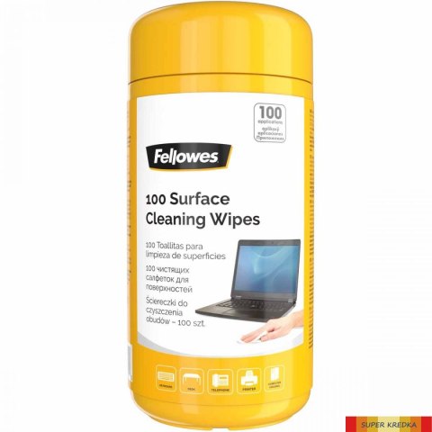 Ściereczki nasączone do obudów - tuba 100 szt. 9971518 FELLOWES Fellowes