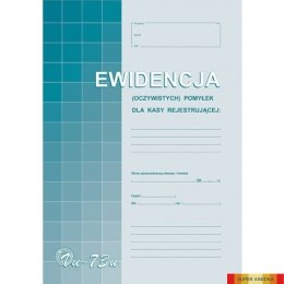 Vu73-u Ewid.(oczyw)pomyłek z kasy rej.A4 Michalczyk i Prokop Michalczyk i Prokop