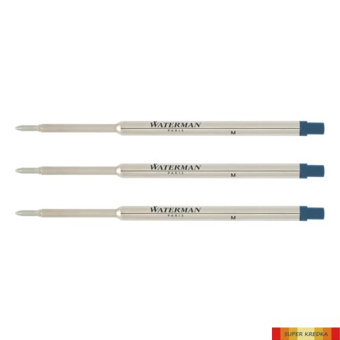 WATERMAN Wkłady do długopisów standard niebieskie (M) 2139452 opakowanie 12szt. Waterman