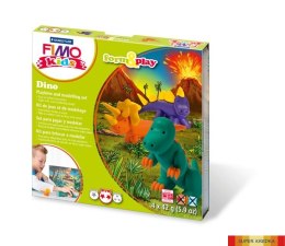 Zestaw FIMO Kids Form&Play, Dinozaury, 4 x 42g + akcesoria, Staedtler S 8034 07 Staedtler Fimo