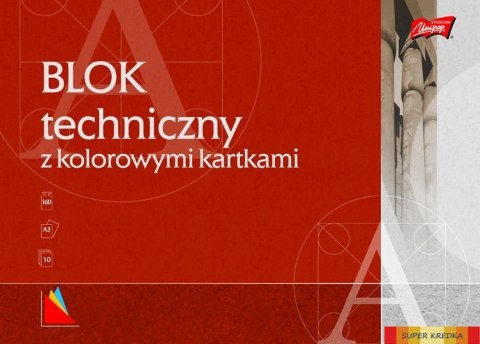 Blok techniczny kolor A3 10 kartek UNIPAP St.Majewski