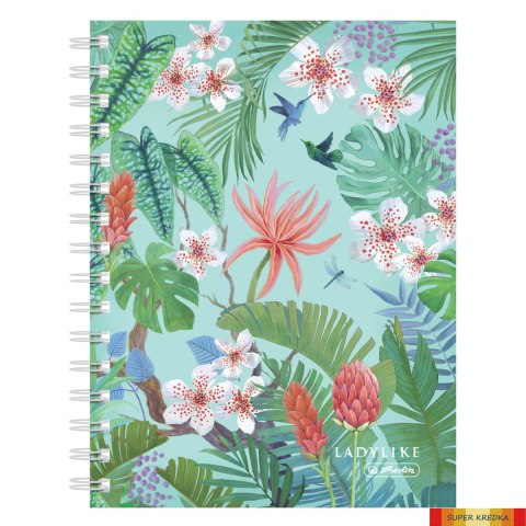 Brulion na spirali A5 100k kratka Ladylike jungle 50044191 Herlitz Herlitz