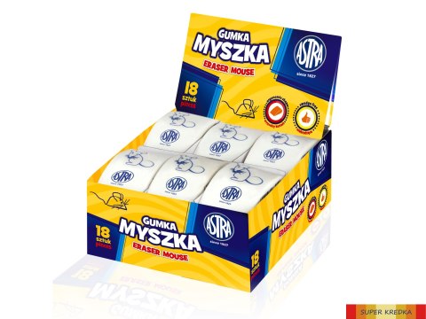 Gumka myszka Astra - box 18, 403118003 Astra