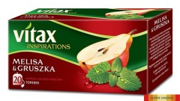 Herbata VITAX INSPIRATIONS Melisa&Gruszka (20 saszetek) 40g zawieszka Vitax