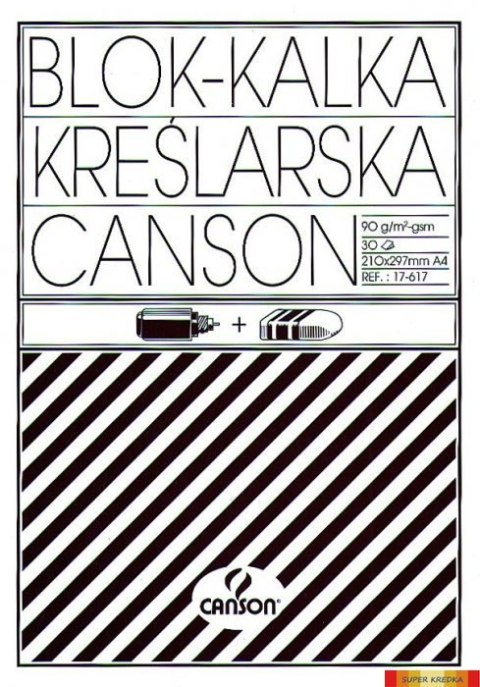 Kalka kreślarska A4 90/95g blok 30ark 17617 CANSON 200005322 Canson