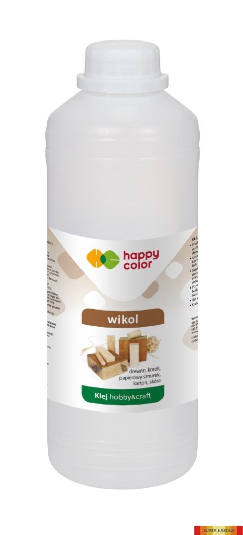 Klej Wikol premium, butelka 500g, Happy Color HA 3420 0500 Happy Color