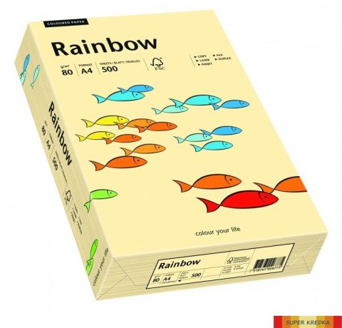 Papier xero kolorowy RAINBOW kość słoniowa R06 88042275 Rainbow