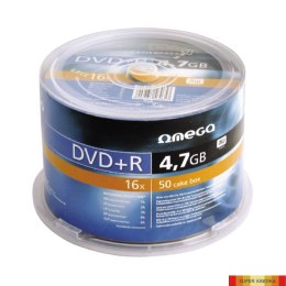 Płyta OMEGA DVD+R 4,7GB 16X CAKE (50) OMD1650+ -a Platinet