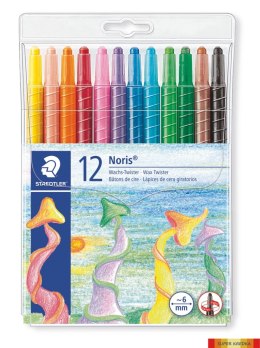 Twistery woskowe Noris Club, 12 kol. w etui, Staedtler S 221 NWP12 Staedtler