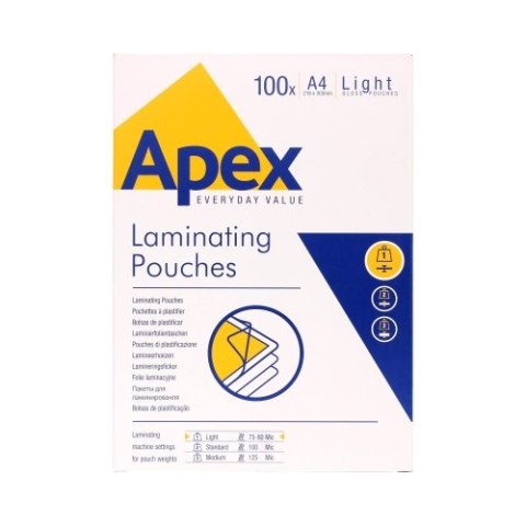 APEX folie do laminacji A3 LIGHT op. 100szt. 6001901 FELLOWES Fellowes