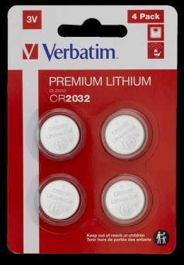 Baterie VERBATIM LITHIUM CR2032 3V BLISTER 4szt. 49533 Verbatim