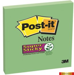 Bloczek samoprzylepny POST-IT_ Super Sticky (654-6SS-AW), 76x76mm, 1x90 kartek, zielony Post-It 3M