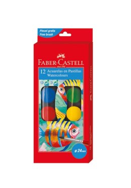 Farby szkolne 12 kol.małe FC125011 Faber-Castell