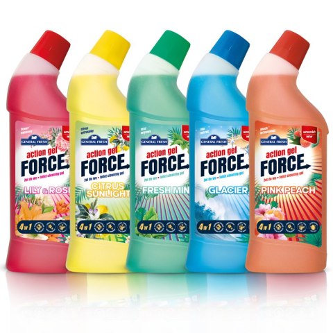 General Fresh Żel do WC ACTION FORCE Brzoskwiniowy1000 ml