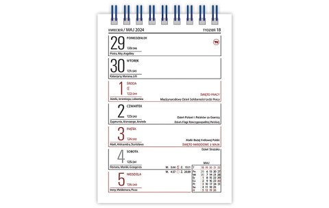 Kalendarz biurowy MINI ZODIAK 2024 (H7) TELEGRAPH Telegraph