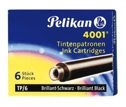 Naboje do piór, krótkie niebiesko-czarne 301184 Pelikan Pelikan