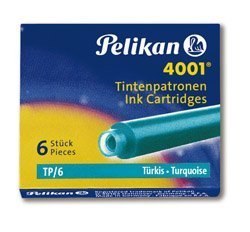 Naboje do piór, krótkie turkusowe 301705 Pelikan Pelikan