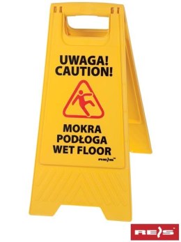 Stojak ze znakiem Wet FLOOR / MOKRA PODŁOGA REIS Reis