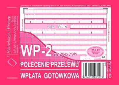 449-5M Polecenie przelewu (1+1) A6 80kartek MICHALCZYK&PROKOP Michalczyk i Prokop