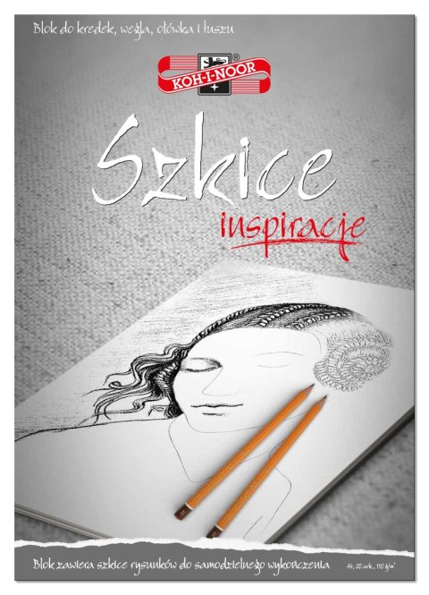 Blok A4 szkice 20k 110g INSPIRACJE BLO-INSZA4 KOH-I-NOOR Koh-i-noor