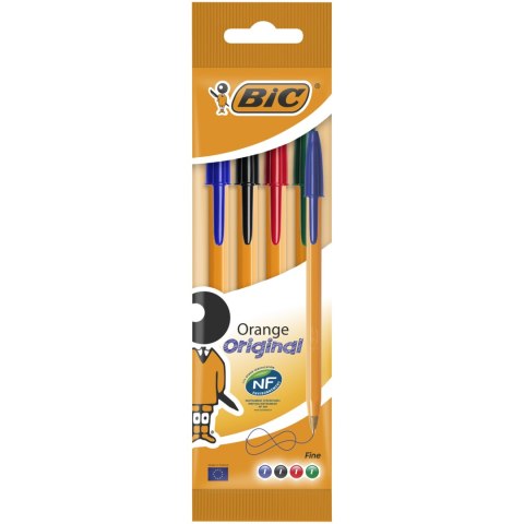 Długopis BIC Orange Original Fine mix AST, blister 4szt, 8308541 Bic