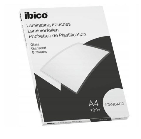Folia do laminacji IBICO A4 125mic przezroczysta, 100 szt., STANDARD 627310 Kensington