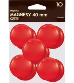 Magnesy 40mm GRAND czerwone (10szt ) 130-1701 Grand