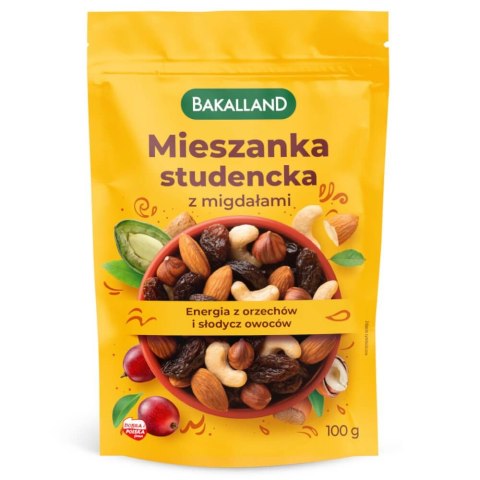 Mieszanka Studencka z migdałami 100g BAKALLAND Noname