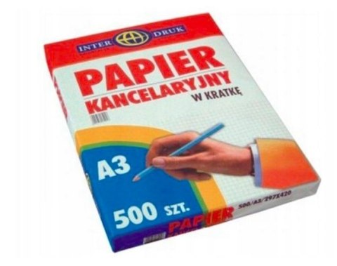 Papier kancelaryjny A3 kratka(500) INTERDRUK Interdruk