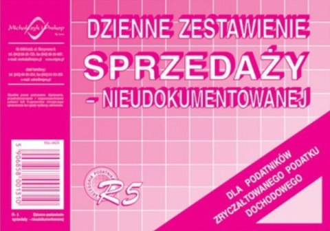 R5N_Dzienne zestawienie sprzedaży (nieudokumentowanej) A6 MICHALCZYK Michalczyk i Prokop