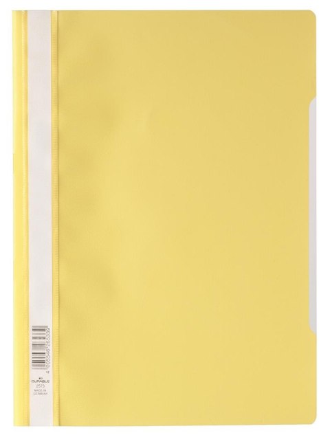 Skoroszyt A4 z przezroczystą okładką z PP Żółty 257304 DURABLE (50) Durable